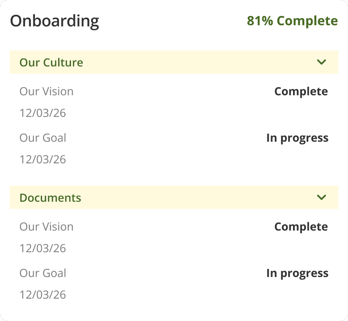 FirstDay onboarding preview